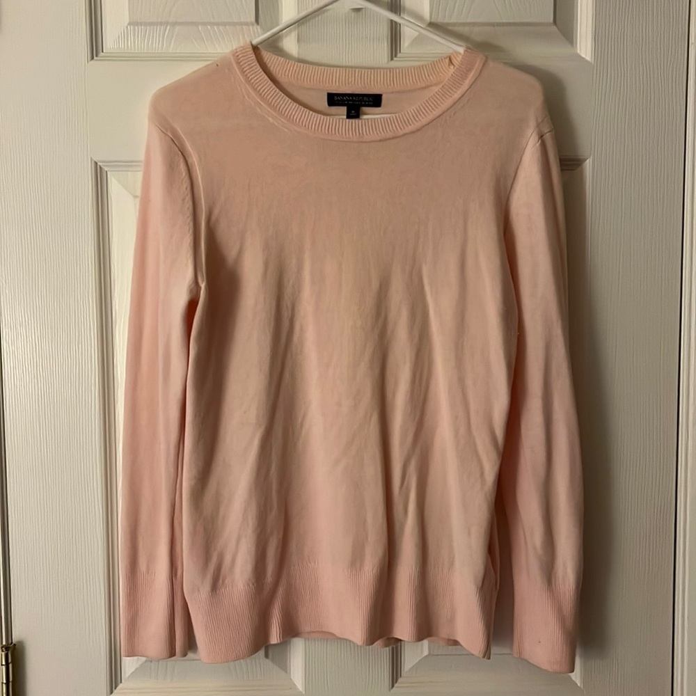 Banana Republic Italian Merino Wool Blend Crewneck Sweater